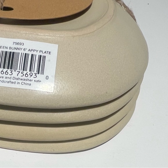 Spring Beige Multi-Color Rabbit Spring,6” Easter Dessert/Appetizer Plates NWT - Picture 13 of 14